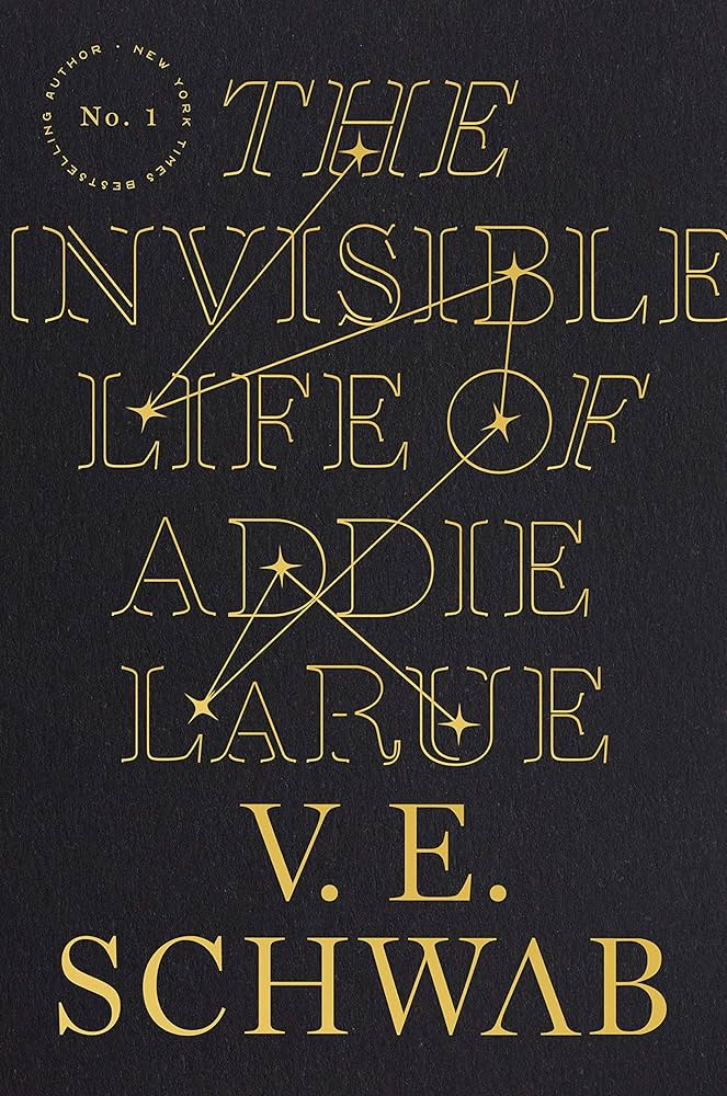 Book cover: "The Invisible Life of Addie LaRue."